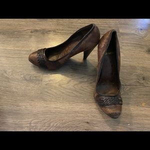 Brown Snake Heels